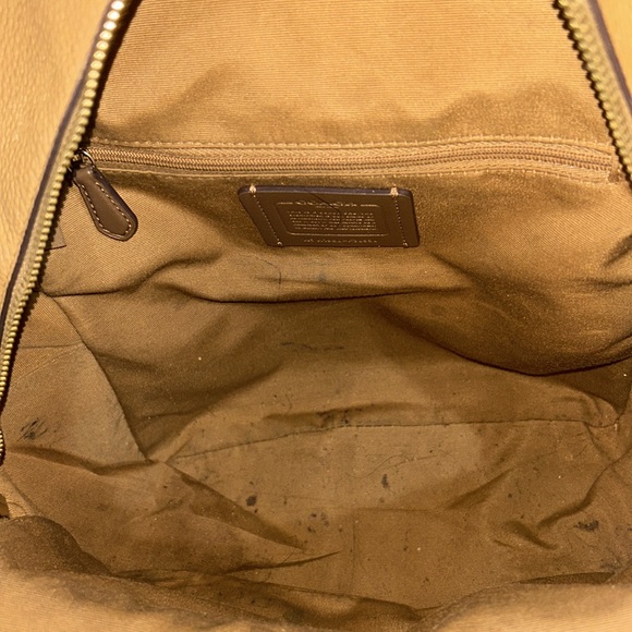 Coach F30550 Charlie Light Pebbled Leather Medium Backpack - Picture 11 of 13